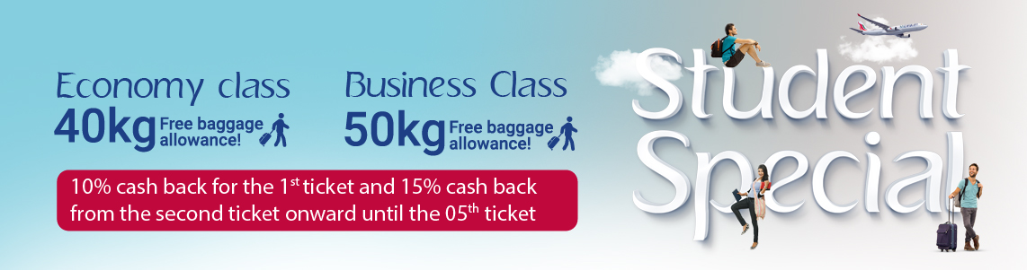 Student Flights | Student Offers | SriLankan Airlines