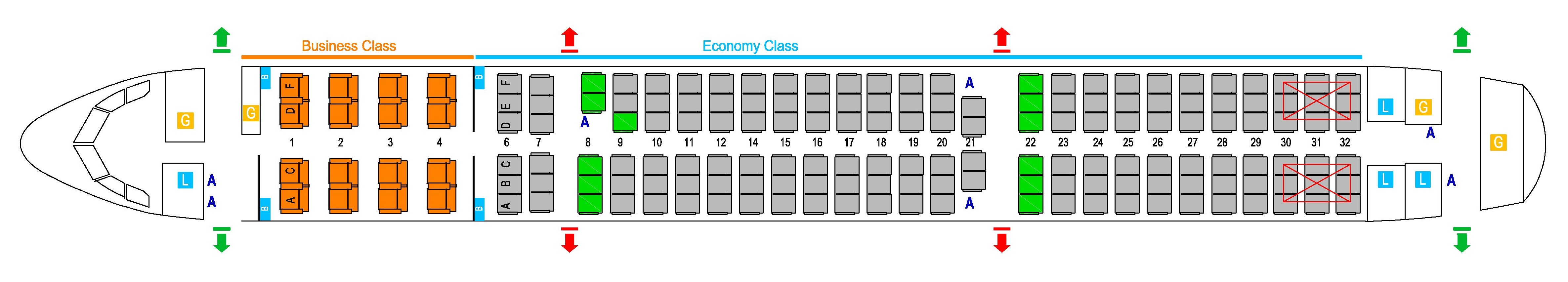 Airbus A321 100 Seating Chart