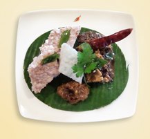 Traditional Sri Lankan breakfast