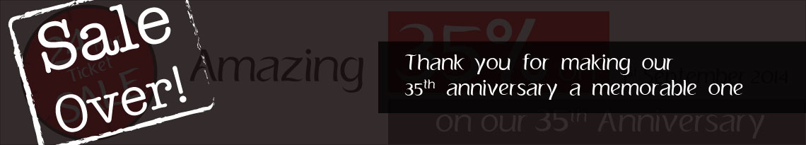 Amazing 35% off* on all our flights… on our 35th Anniversary