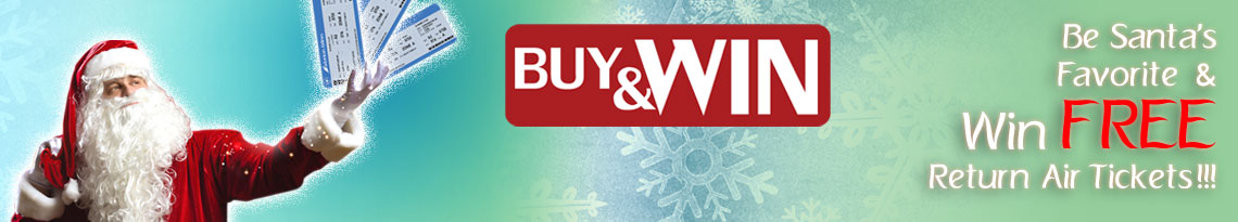 Be Santa’s favorite and WIN FREE Return air tickets!!!