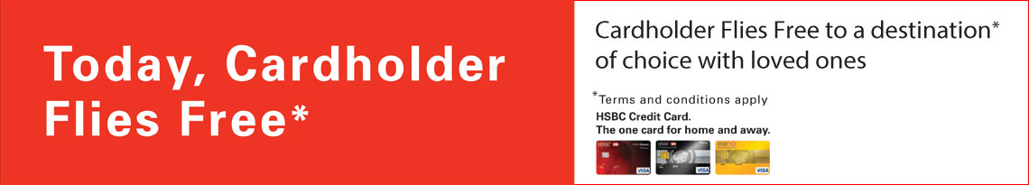 Cardholder Flies Free TO A DESTINATION* OF CHOICE WITH LOVED ONES